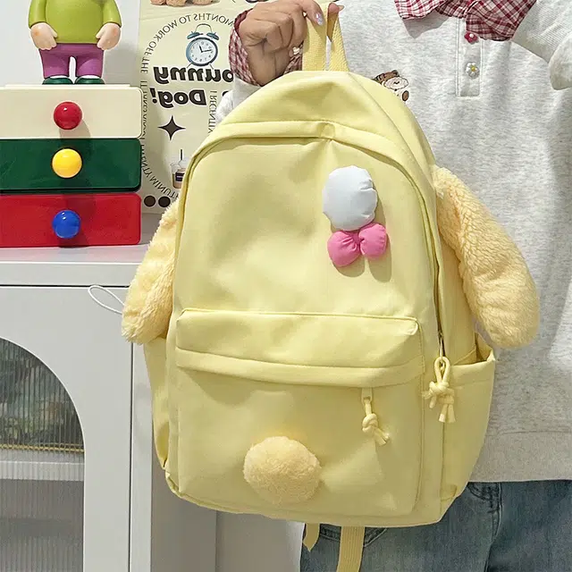泰迪珍藏 搞怪书包高颜值多巴胺初中生小众冷门不撞款大学生可爱 尼龙 双肩包 女款 多色