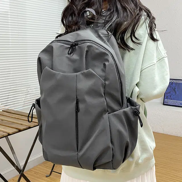 泰迪珍藏 设计简约纯色潮流 尼龙 书包背包双肩包 男女同款情侣款 多色