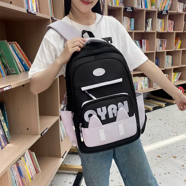 泰迪珍藏 可爱猫耳朵卡通 尼龙 双肩包 女款 多色