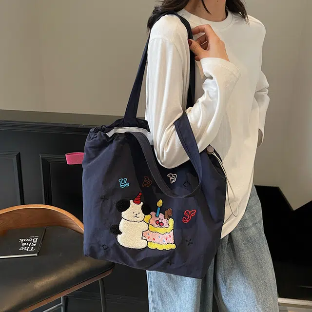 泰迪珍藏 小众设计时尚可爱通勤包托特包 布 单肩包 常规 女款 多色