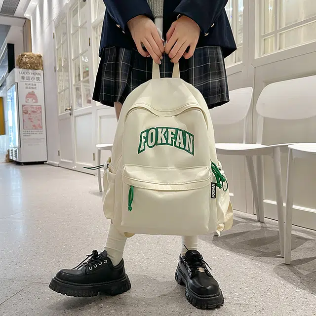 泰迪珍藏 初中生韩系学院风旅游轻便中学生百搭背包 尼龙 双肩包 女款 多色