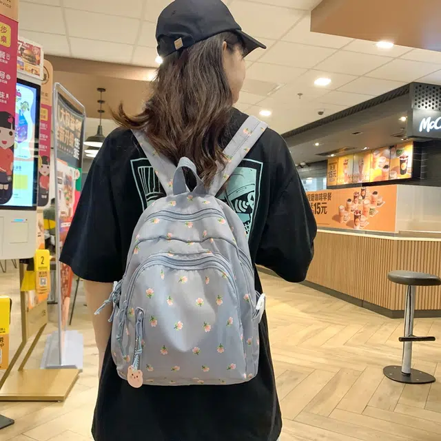 泰迪珍藏 校园风小清新露营旅行包韩版 尼龙 双肩包 女款 多色