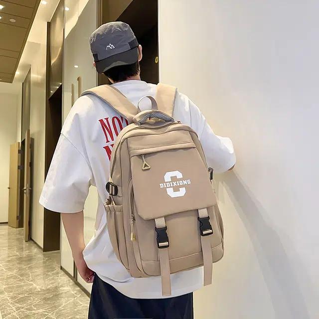 泰迪珍藏 经典复古休闲百搭 尼龙 双肩包 常规 男女同款情侣款 多色