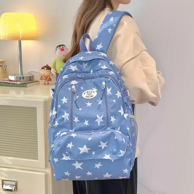 泰迪珍藏 简约轻便印花百搭 布 双肩包 女款 多色