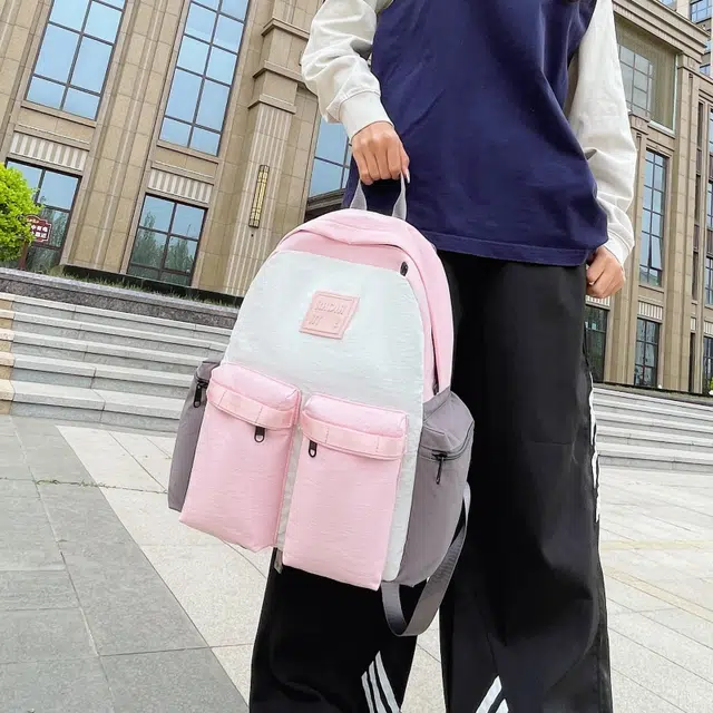 泰迪珍藏 日系百搭简约通勤 帆布 双肩包 男女同款情侣款 多色