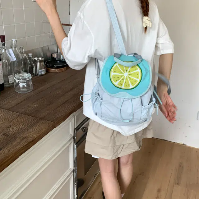 泰迪珍藏 简约百搭可爱水果轻便 尼龙 背包双肩包 女款 多色