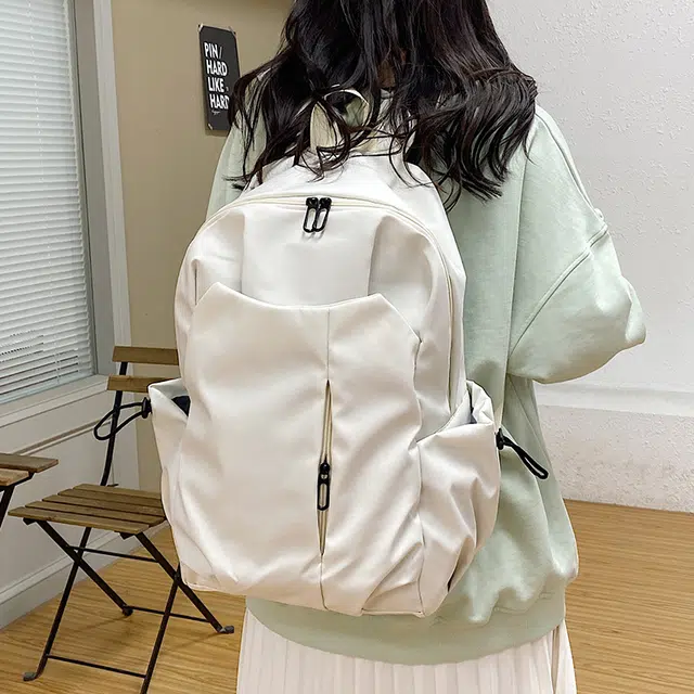 泰迪珍藏 设计简约纯色潮流 尼龙 书包背包双肩包 男女同款情侣款 多色