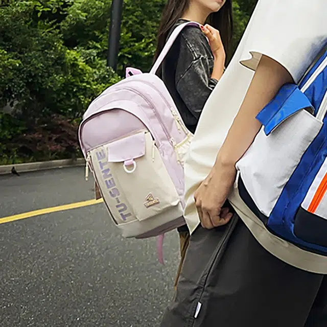 泰迪珍藏 大容量多口袋旅行 尼龙 双肩包 男女同款情侣款 多色