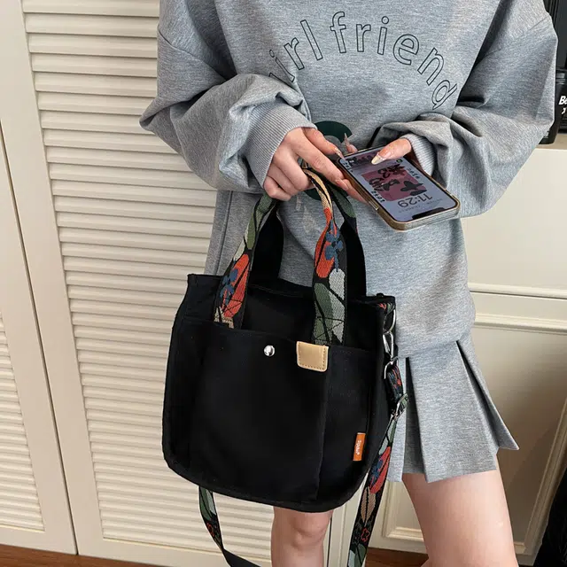 泰迪珍藏 托特包时尚简约百搭 布 单肩斜挎手提包 常规 女款 多色
