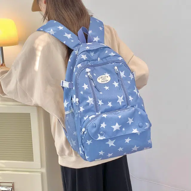 泰迪珍藏 简约轻便印花百搭 布 双肩包 女款 多色