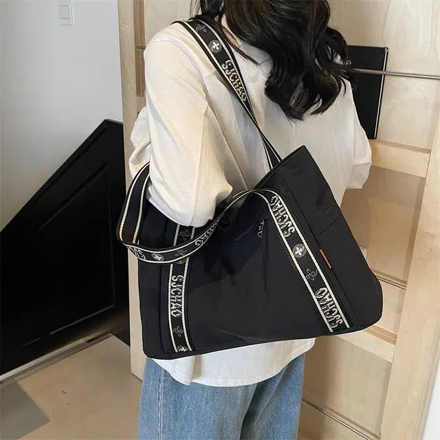 泰迪珍藏 韩版大容量时尚简约包上班通勤 帆布 托特包单肩包 女款 多色