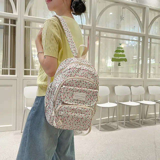 泰迪珍藏 郁金香小清新轻便可爱背包校园甜美大学 尼龙 双肩包 女款 多色