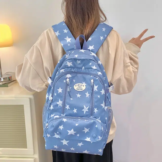 泰迪珍藏 简约轻便印花百搭 布 双肩包 女款 多色