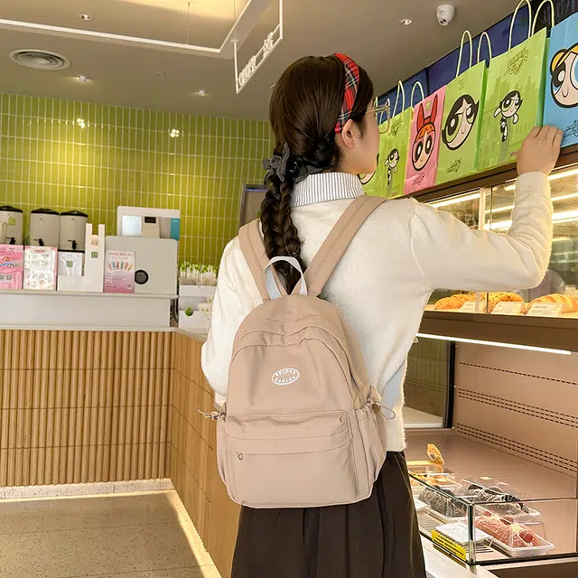 泰迪珍藏 韩系时尚百搭潮流旅行 尼龙 双肩包 女款 多色