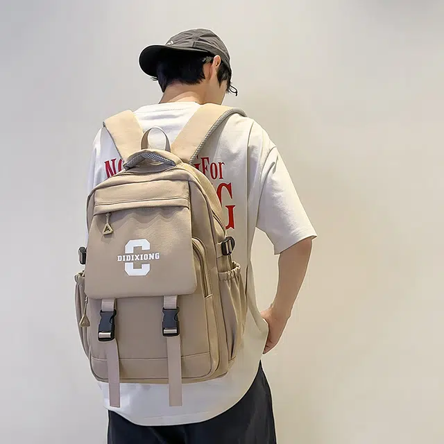 泰迪珍藏 经典复古休闲百搭 尼龙 双肩包 常规 男女同款情侣款 多色