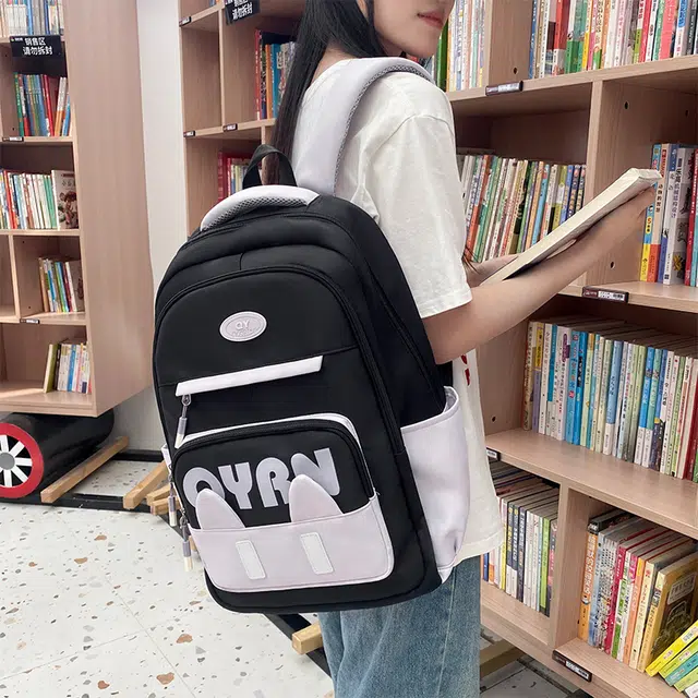泰迪珍藏 可爱猫耳朵卡通 尼龙 双肩包 女款 多色