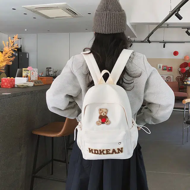 泰迪珍藏 高颜值小熊时尚可爱百搭 尼龙 双肩包 女款 多色
