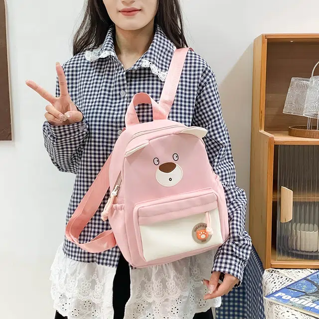 泰迪珍藏 卡通可爱动物轻便出游 尼龙 双肩包 女款 多色