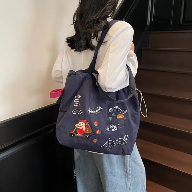 泰迪珍藏 小众设计时尚可爱通勤包托特包 布 单肩包 常规 女款 多色