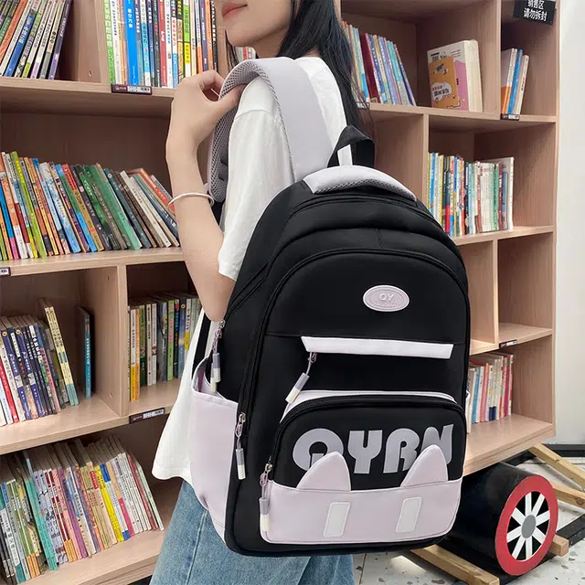 泰迪珍藏 可爱猫耳朵卡通 尼龙 双肩包 女款 多色