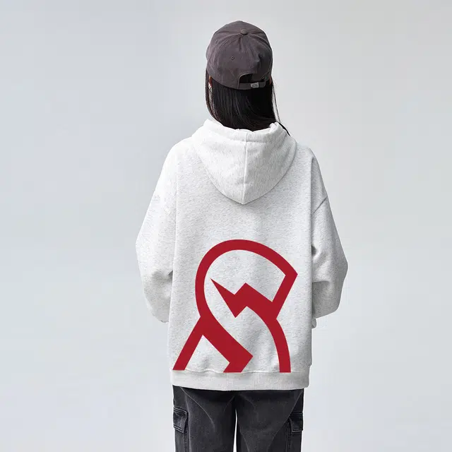 棉购 连帽潮流秋冬季情侣宽松美式加绒加厚重磅外套上衣卫衣 男女同款