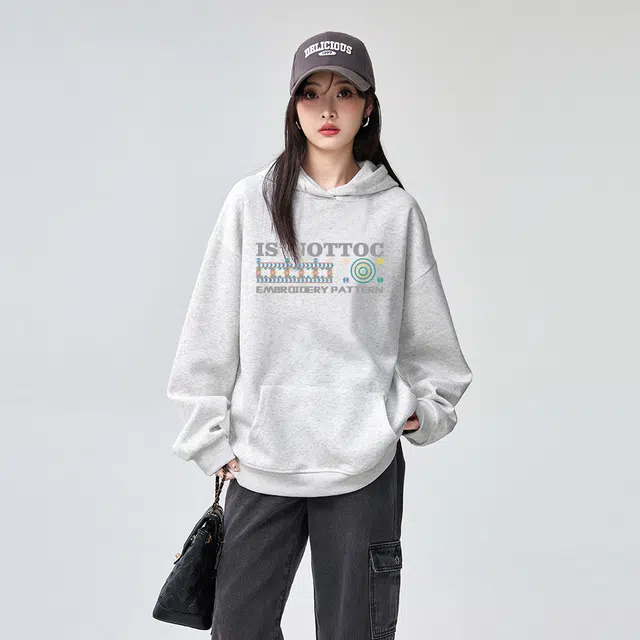 棉购 美式重磅潮流连帽春秋秋冬宽松加绒加厚外套上衣 卫衣 男女同款