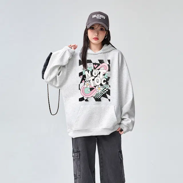 棉购 美式连帽潮流秋冬季加绒加厚长袖上衣外套卫衣 男女同款