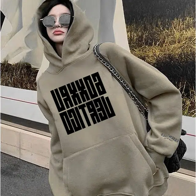 棉购 美式重磅连帽情侣款学生潮流时尚休闲百搭基础款长袖春秋卫衣 男女同款