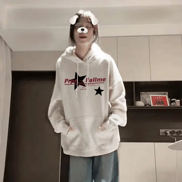 棉购 美式复古连帽宽松小众潮流卫衣 男女同款