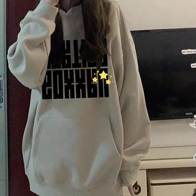 棉购 美式重磅连帽情侣款学生潮流时尚休闲百搭基础款长袖春秋卫衣 男女同款