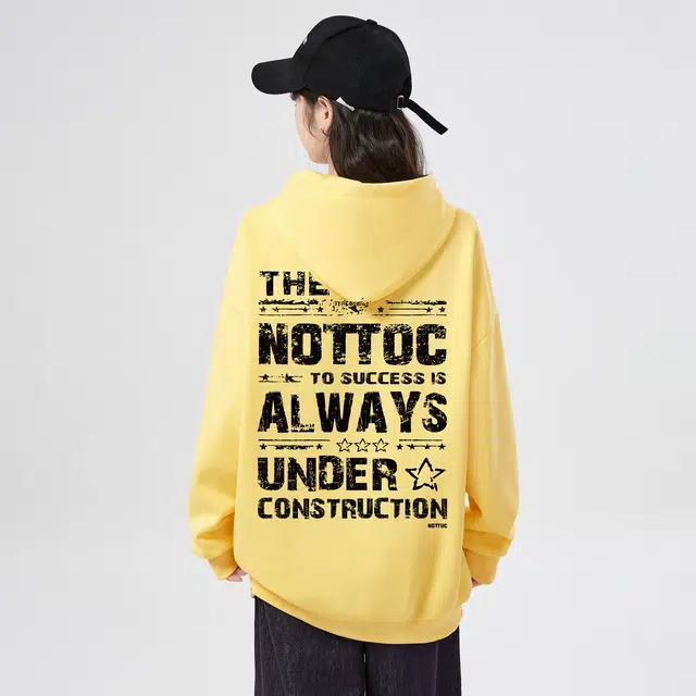 棉购 连帽秋冬加绒加厚美式宽松慵懒风上衣百搭潮流字母印花学生卫衣 男女同款