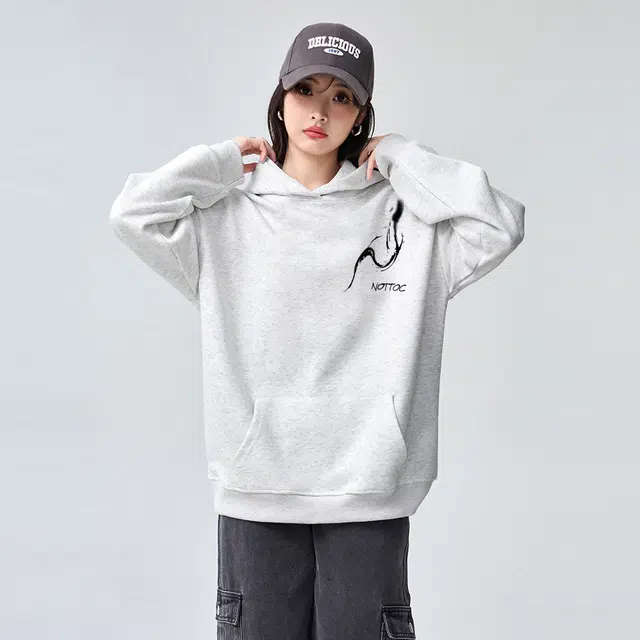 棉购 连帽宽松慵懒长袖卫衣 男女同款