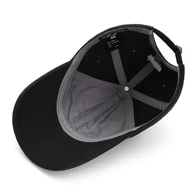 肯默 简约韩系字母刺绣街头嘻哈遮阳防晒 棉 鸭舌帽 男女同款情侣款