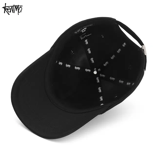 肯默 简约刺绣 棉 鸭舌帽 男女同款情侣款