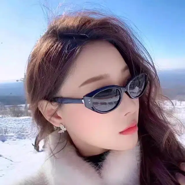 梦特娇 复古潮流户外防紫外线可折叠 猫眼 太阳眼镜 男女同款情侣款