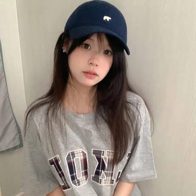 梦特娇 北极熊刺绣大弯檐显脸小中性 棉 鸭舌帽 男女同款情侣款