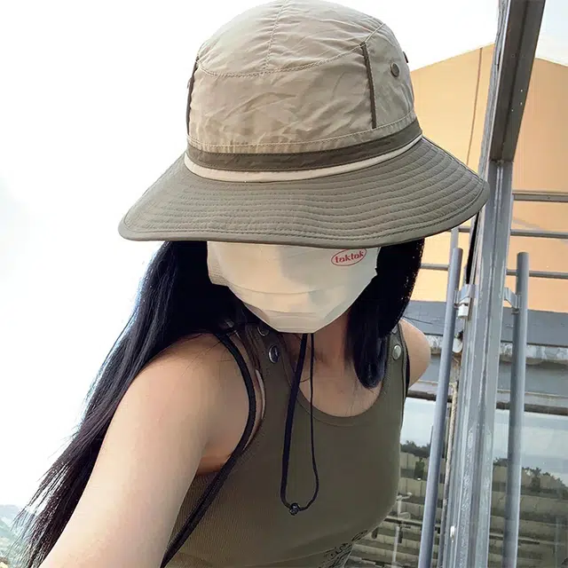梦特娇 复古文艺休闲运动 锦纶 渔夫帽 男女同款情侣款