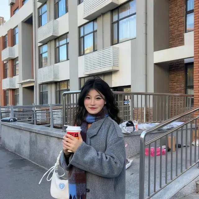梦特娇 冬季加厚格纹保暖流苏 涤纶 绒线围巾 男女同款情侣款