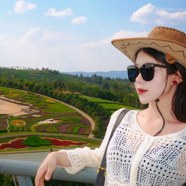 梦特娇 复古西部牛仔春夏旅游 人造革 渔夫帽 男女同款情侣款