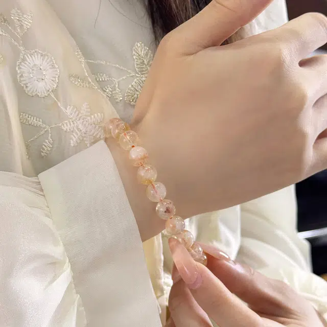 【蜂蜜奶盖】 浮笙梦 招财进宝事业顺利新中式国风小众高级感设计五行土能量日常通勤百搭叠戴天然 黄水晶 手串 男女同款情侣款