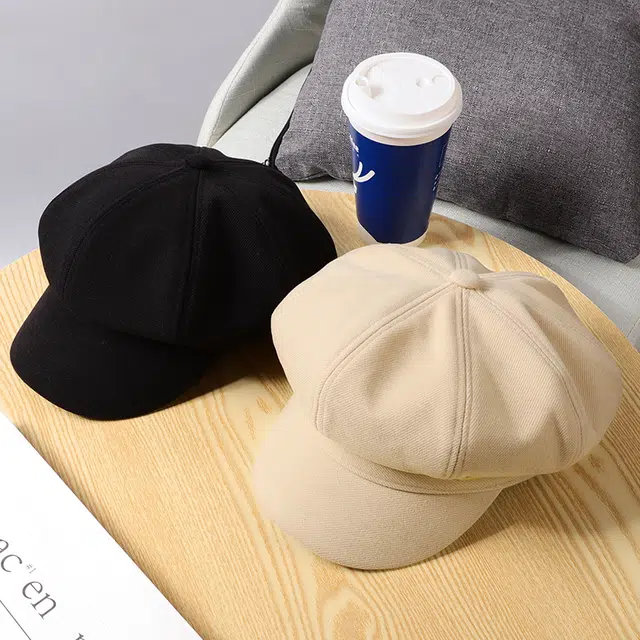 稻草人 通勤神器英伦风复古百搭 韩版洋气时尚潮流 显脸小 涤纶 贝雷帽 女款