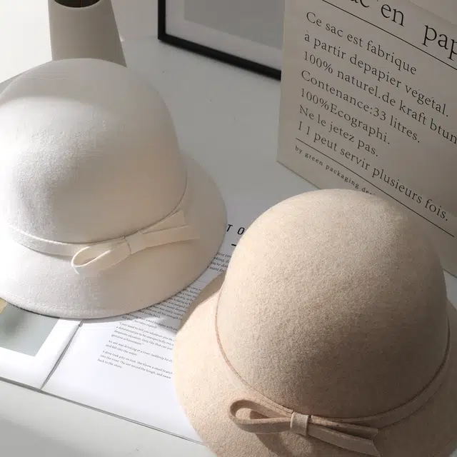 稻草人 韩版时尚优雅高级感 百搭潮流纯色 显脸小 羊毛 渔夫帽 女款