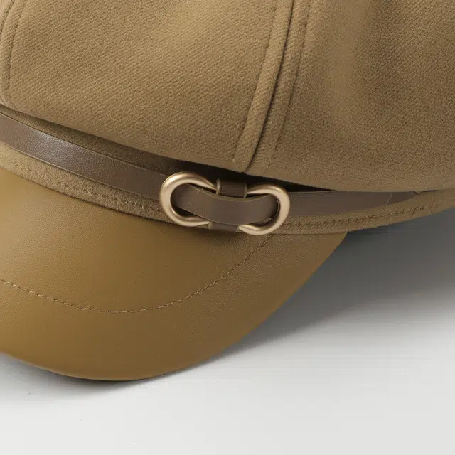 【秋冬必备】 稻草人 英伦风显脸小八角帽 复古百搭时尚 韩版文艺学院风 涤纶+粘胶纤维 贝雷帽 女款