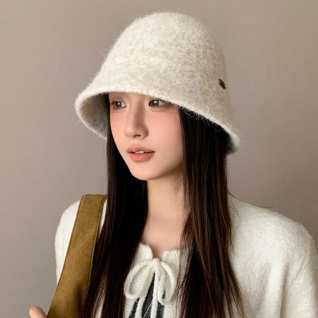 稻草人 小香风优雅针织 韩版百搭显脸小 聚酯纤维 渔夫帽 女款