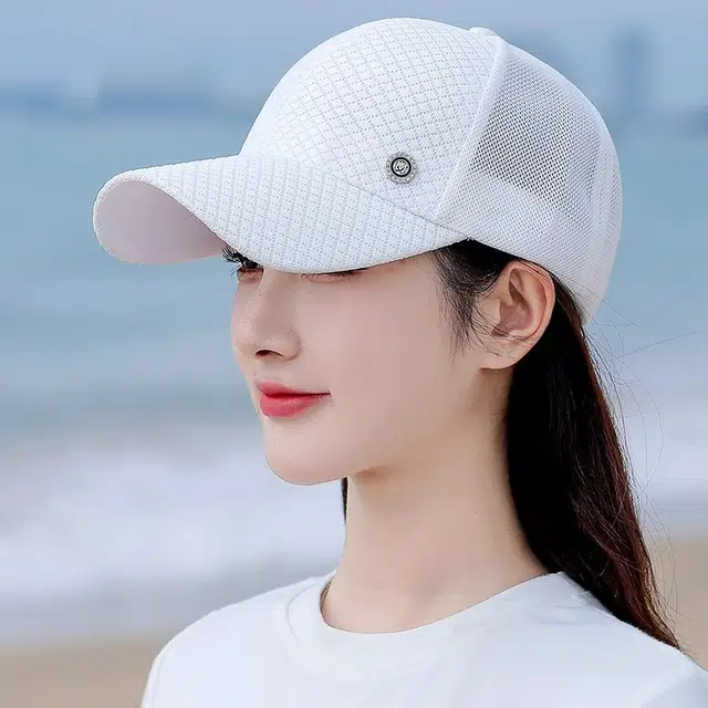 稻草人 夏季韩版薄款防晒 简约百搭显脸小 涤纶 鸭舌帽 女款