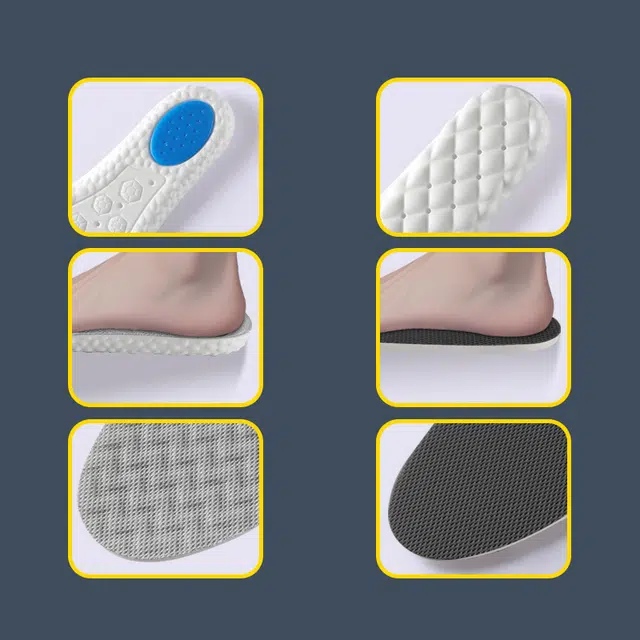 稻草人 运动气垫减震透气加厚 久站不累 吸汗防臭抗菌 涤纶 鞋垫 男女同款情侣款