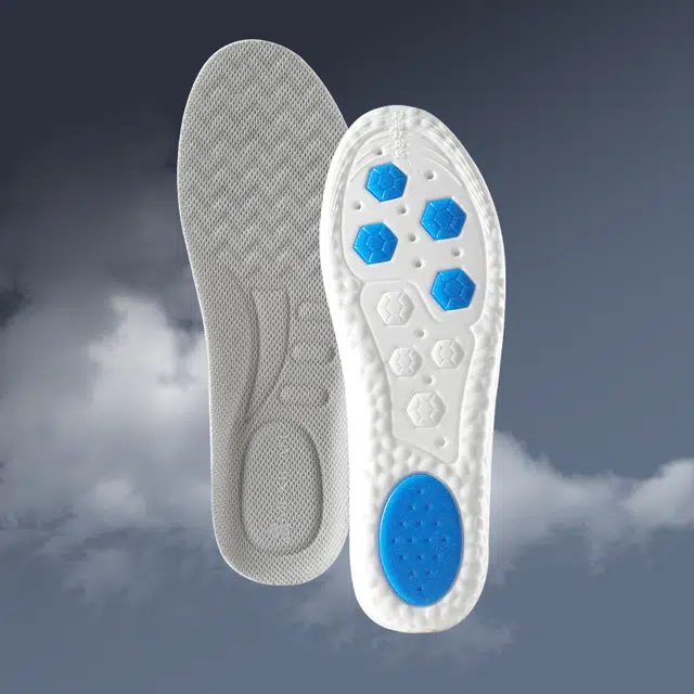 稻草人 运动气垫减震透气加厚 久站不累 吸汗防臭抗菌 涤纶 鞋垫 男女同款情侣款