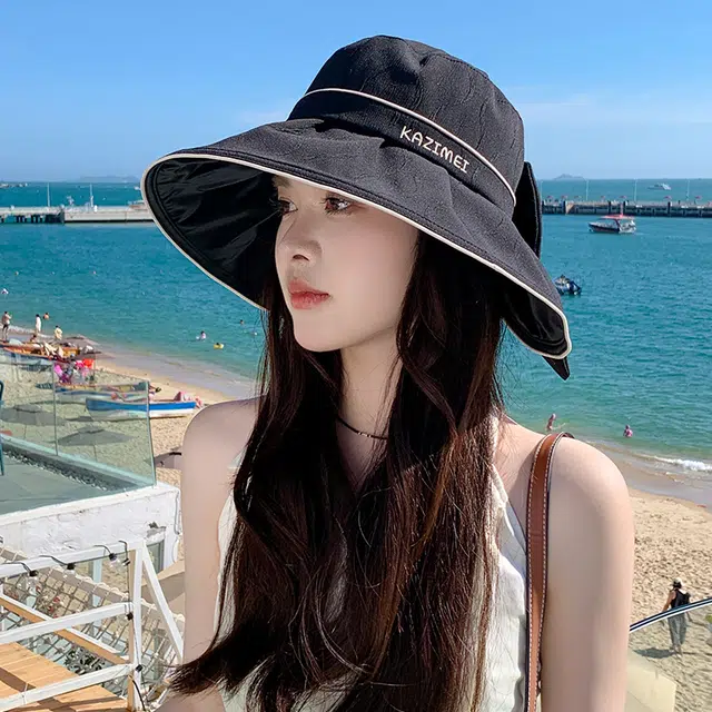 稻草人 防紫外线 韩系显脸小 百搭时尚 涤纶 渔夫帽 女款