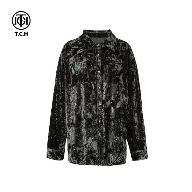 TCH Velvet Rhinestone Shirt