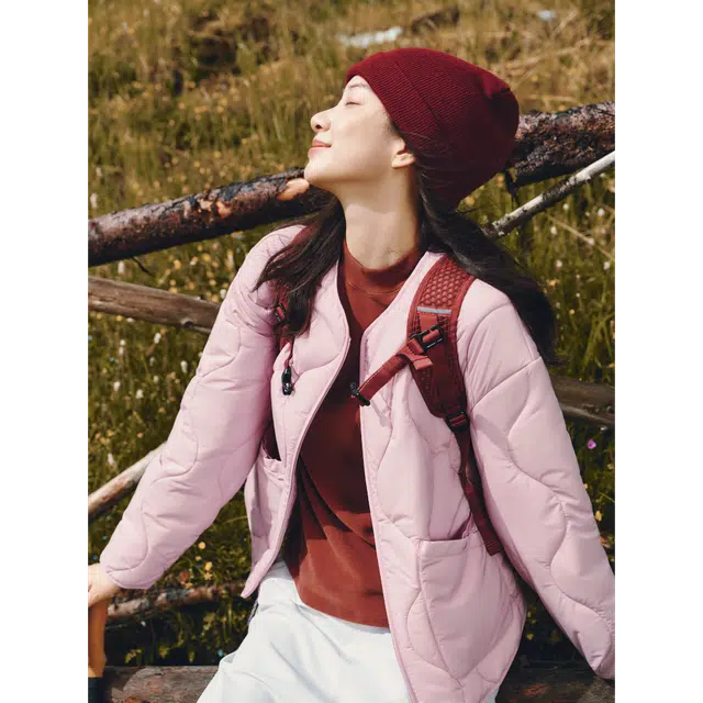 蕉下 圆领轻盈保暖舒适柔软简约防寒轻薄休闲百搭户外透气棉服 女款